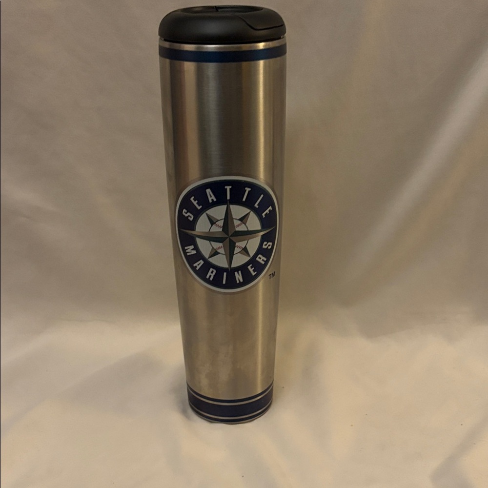 MLB Seattle Mariners Miller Lite Silver Tumbler